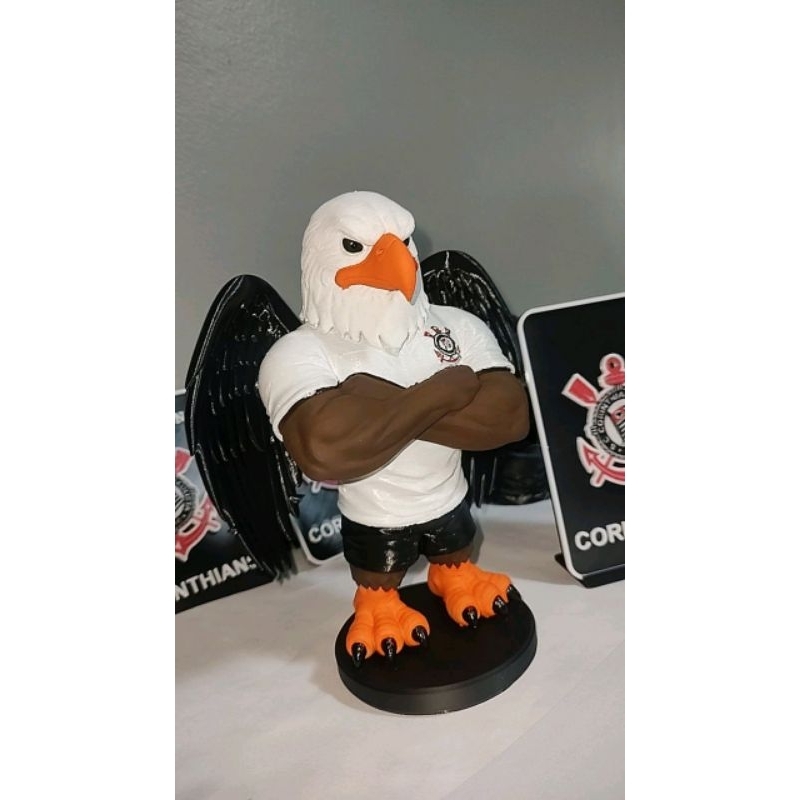 Mosqueteiro Corinthiano — Kit Personalizado — Mascote em detalhe — vista frontal